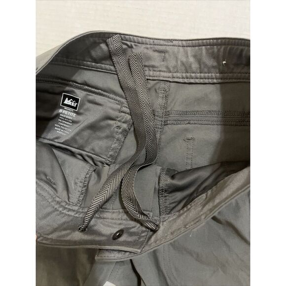 REI Womens Convertible Hiking Pants Size 8 Grey Zip Off Nylon Stretch Travel - Picture 6 of 8
